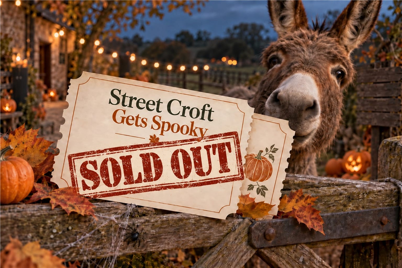 Street Croft Gets Spooky — sold out for Halloween 2026 at the farm